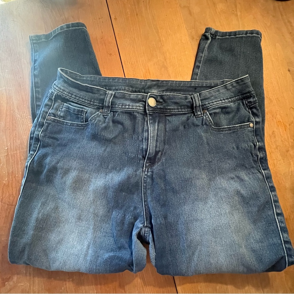 Women’s Avenue Blue Jeans Size 16 Callout see photos